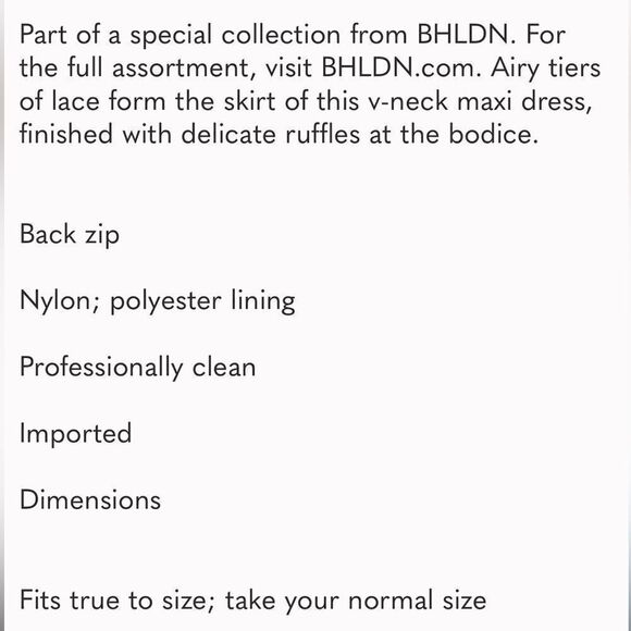 BHLDN ML Monique Lhuillier Annella Dress / size 4 - Picture 8 of 9